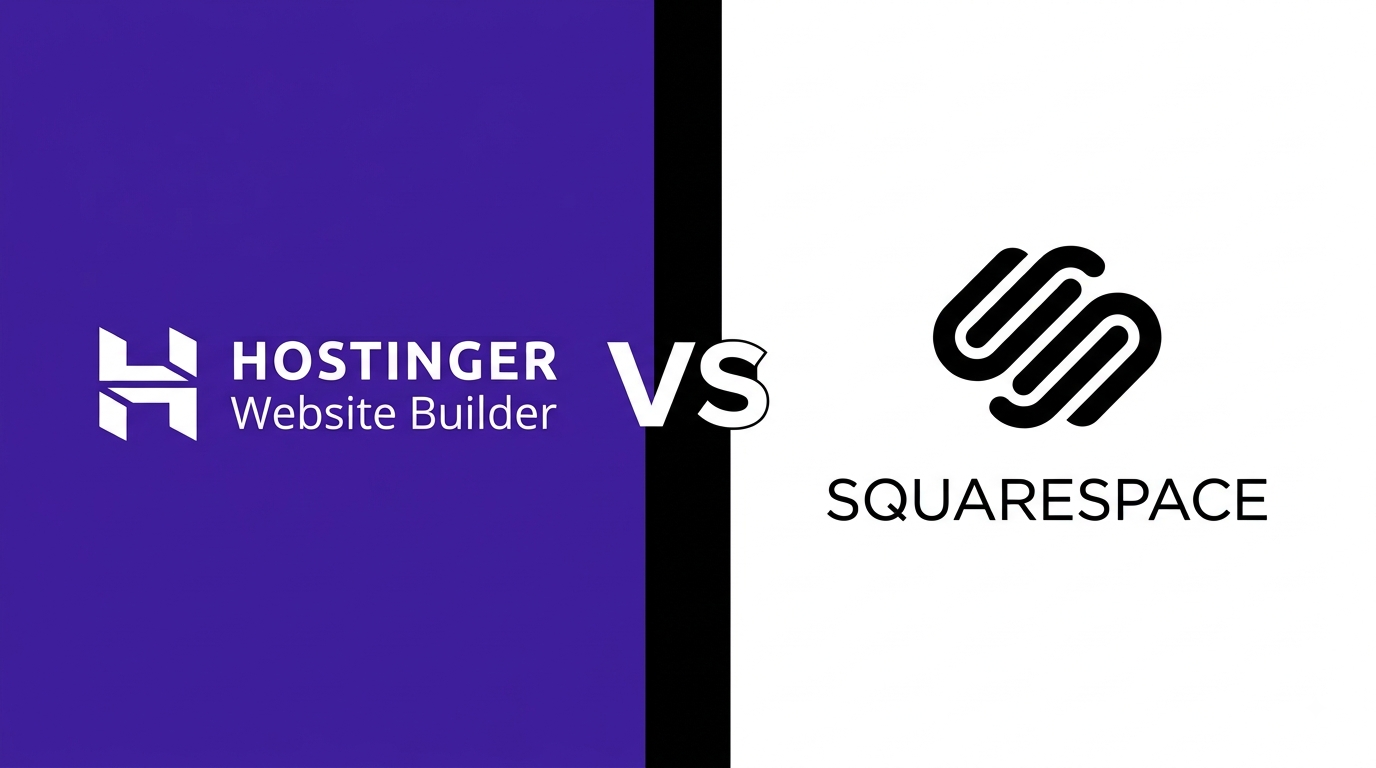 Hostinger Website Builder vs Squarespace comparison 2026.