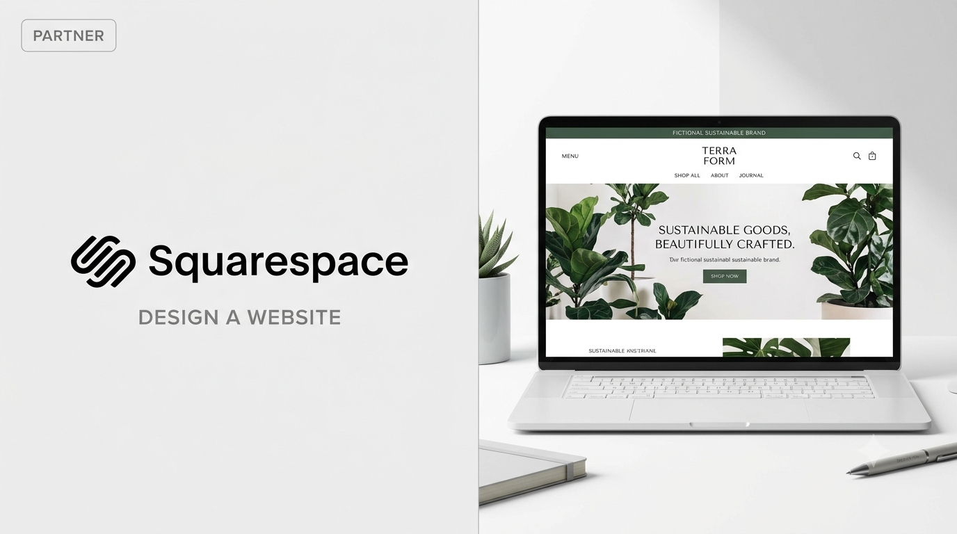 Squarespace review 2026 showing website builder dashboard and template.