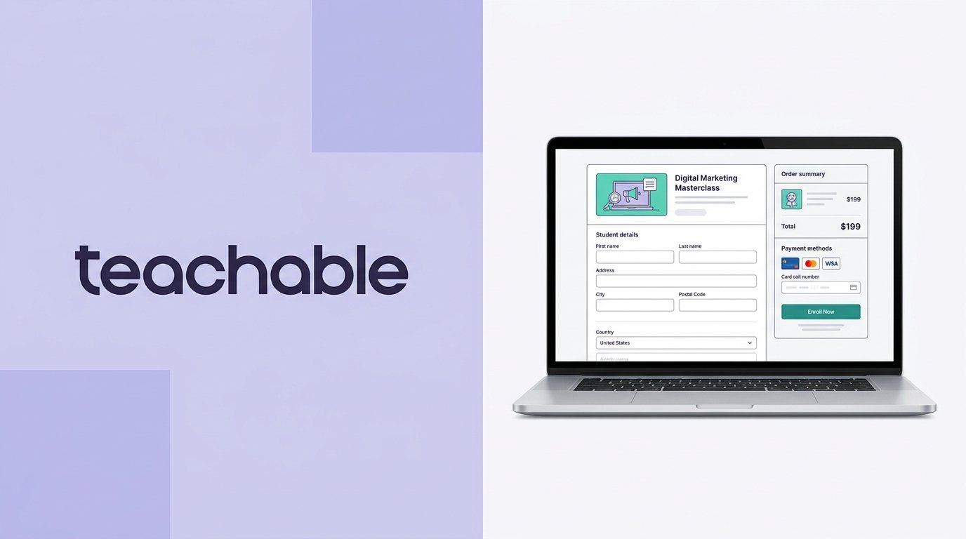 Teachable dashboard and online course platform review 2026.